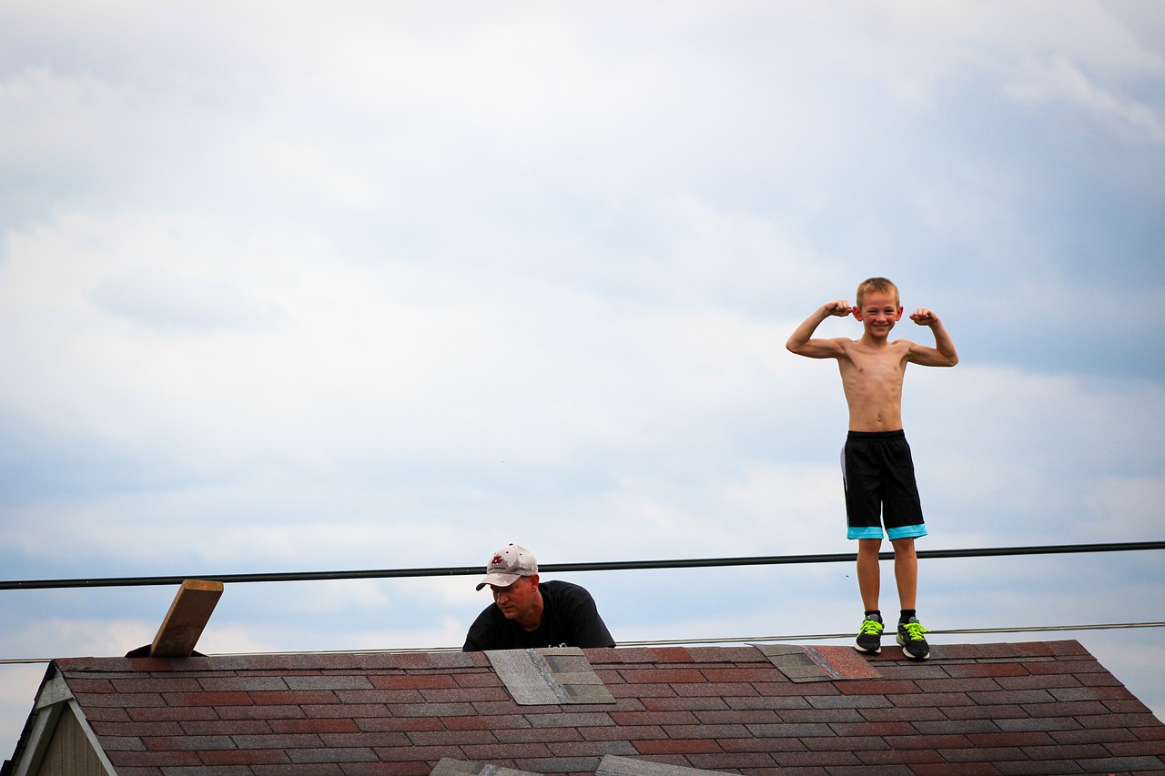 Фронтон конька крыши. Под отцовской крышею. Старец на крыше. Ветхий дом. Под отцовской крышею.